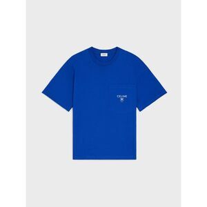 Celine T-Shirt Men Royal Blue